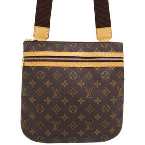Louis Vuitton Monogram Leather Brown Pochette Bosphore Shoulder Bag